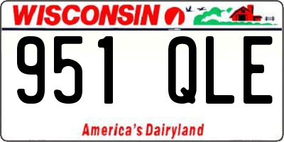 WI license plate 951QLE