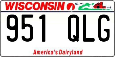 WI license plate 951QLG