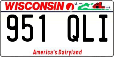 WI license plate 951QLI