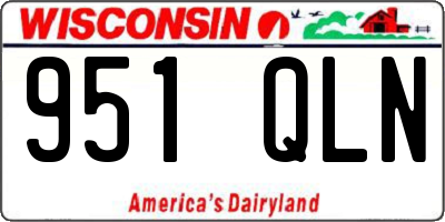 WI license plate 951QLN