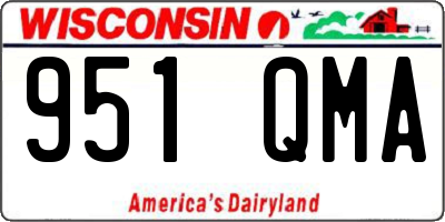 WI license plate 951QMA