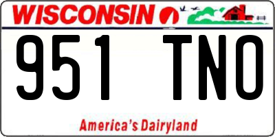 WI license plate 951TNO