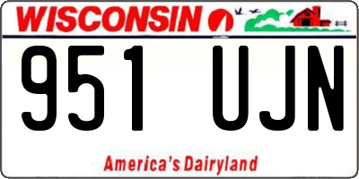 WI license plate 951UJN