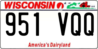 WI license plate 951VQQ