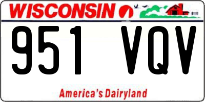 WI license plate 951VQV