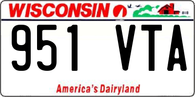 WI license plate 951VTA