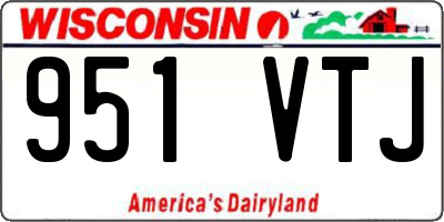 WI license plate 951VTJ