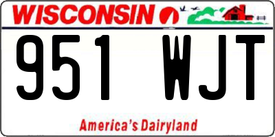 WI license plate 951WJT