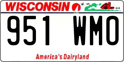 WI license plate 951WMO