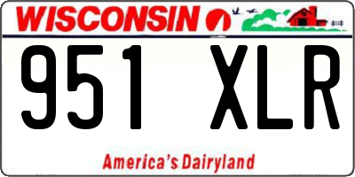 WI license plate 951XLR