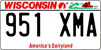 WI license plate 951XMA
