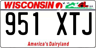 WI license plate 951XTJ