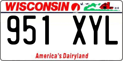 WI license plate 951XYL