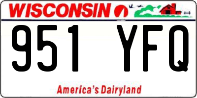 WI license plate 951YFQ