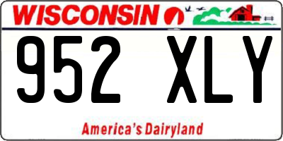 WI license plate 952XLY