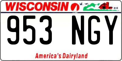 WI license plate 953NGY