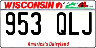 WI license plate 953QLJ