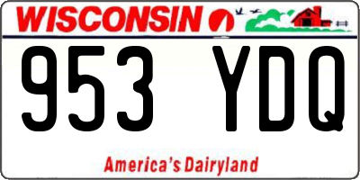 WI license plate 953YDQ