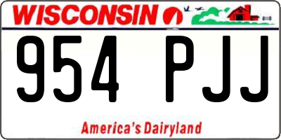 WI license plate 954PJJ