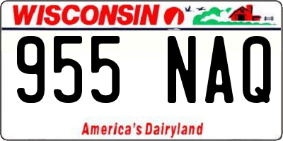 WI license plate 955NAQ