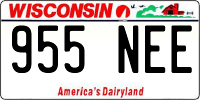 WI license plate 955NEE
