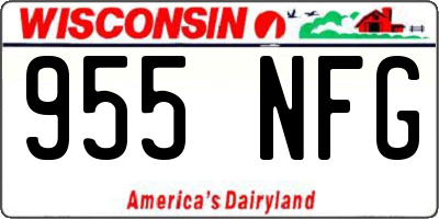 WI license plate 955NFG