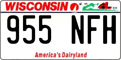 WI license plate 955NFH