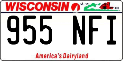 WI license plate 955NFI