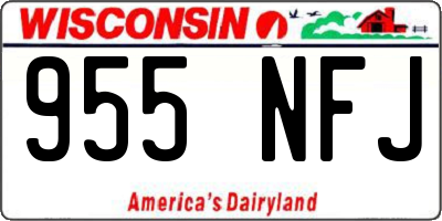 WI license plate 955NFJ