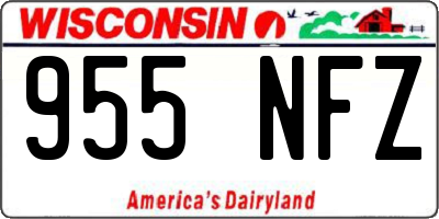 WI license plate 955NFZ