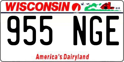 WI license plate 955NGE