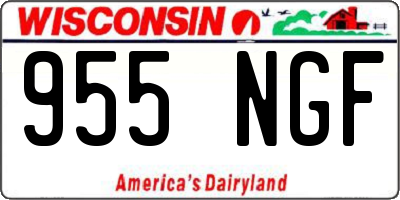 WI license plate 955NGF