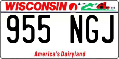 WI license plate 955NGJ