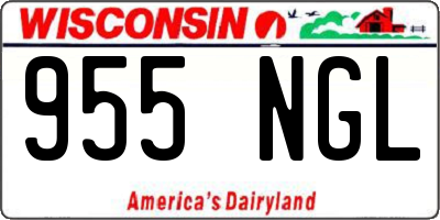 WI license plate 955NGL