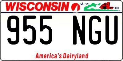 WI license plate 955NGU