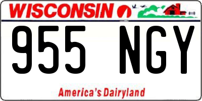 WI license plate 955NGY