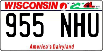 WI license plate 955NHU