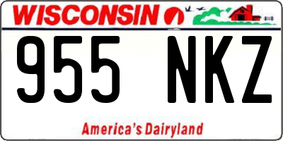 WI license plate 955NKZ
