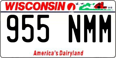 WI license plate 955NMM