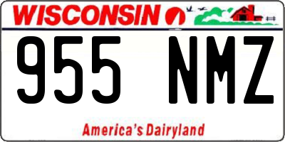 WI license plate 955NMZ