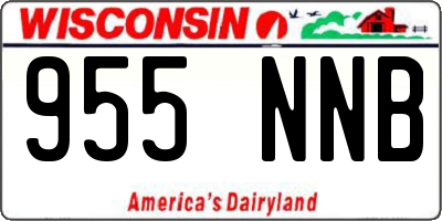 WI license plate 955NNB
