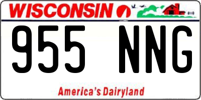 WI license plate 955NNG