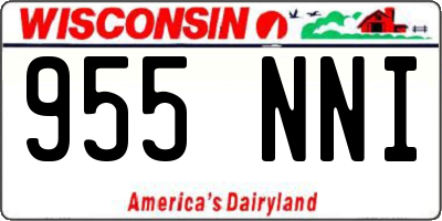 WI license plate 955NNI