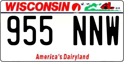 WI license plate 955NNW