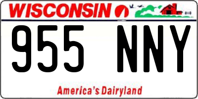 WI license plate 955NNY