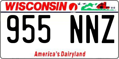 WI license plate 955NNZ