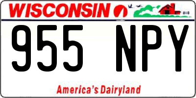 WI license plate 955NPY