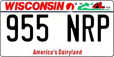 WI license plate 955NRP
