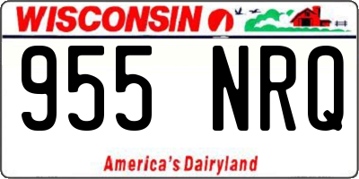WI license plate 955NRQ