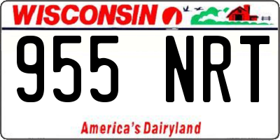 WI license plate 955NRT